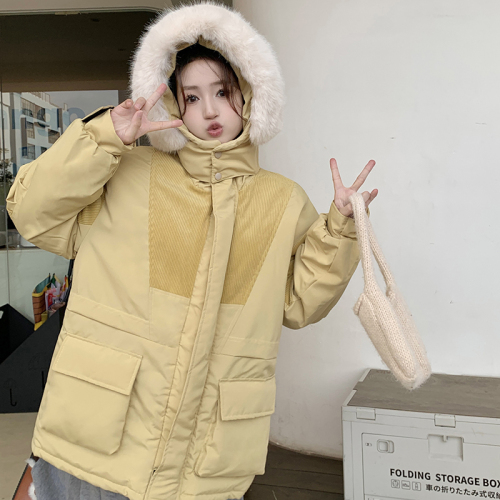 Actual shot ~ New winter workwear cotton clothes, Korean loose design, thickened jacket for couples with small people