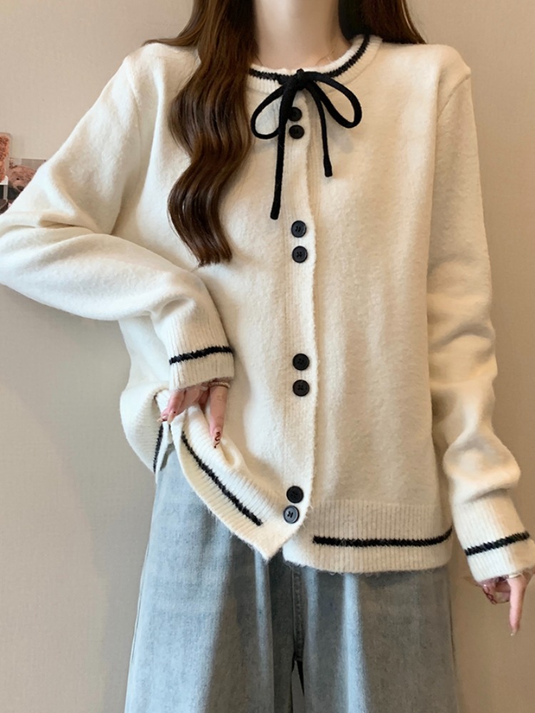 Floral Velvet Contains Wool 2023 New Outerwear Design Loose and Versatile Contrast Color Strappy Top
