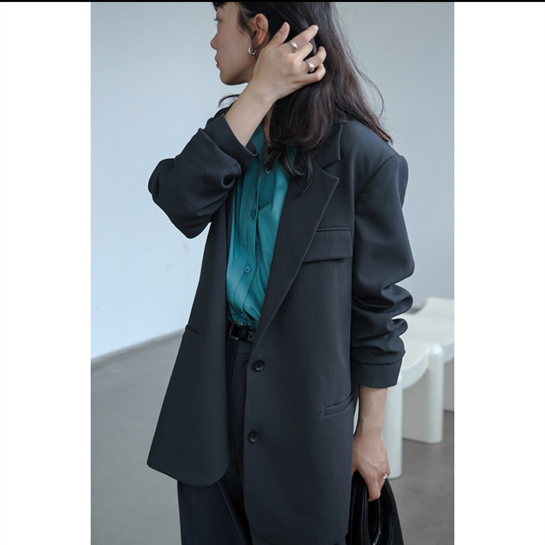 High-end design niche suit jacket for women loose spring and autumn new style small Korean style casual small suit