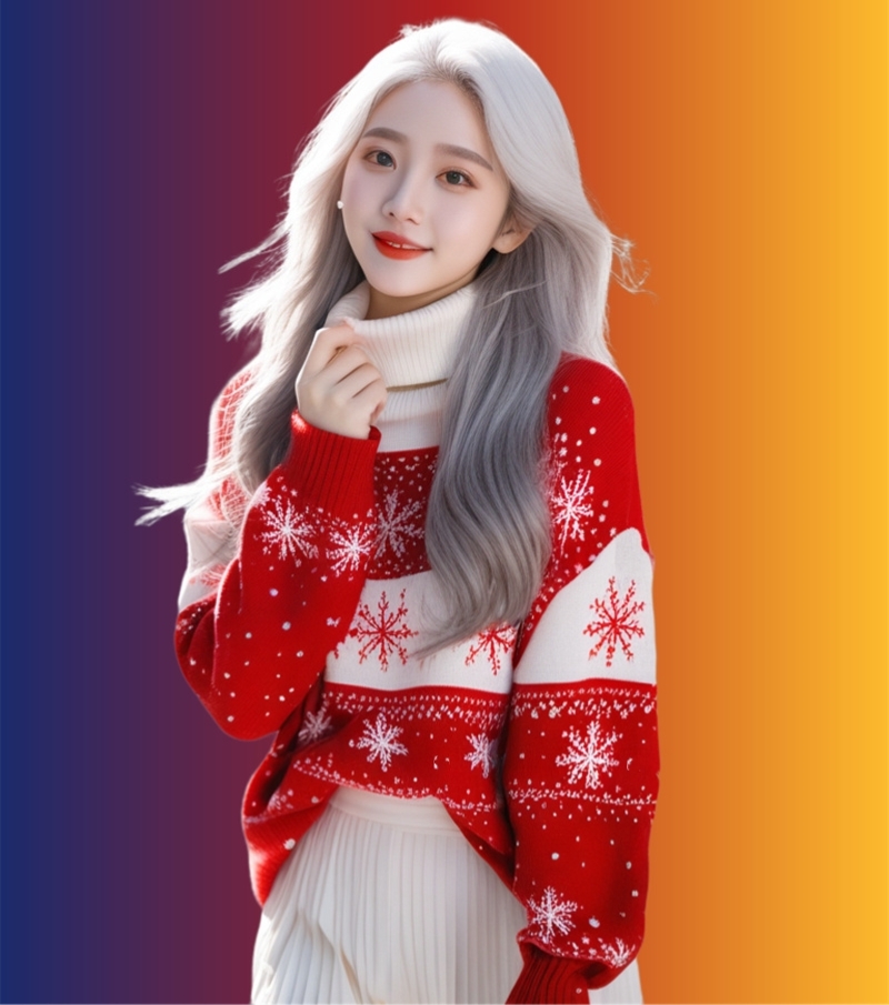 2024實拍~大碼女裝胖MM 春秋冬韓國東大門GLYP新年紅聖誕甜美毛衣