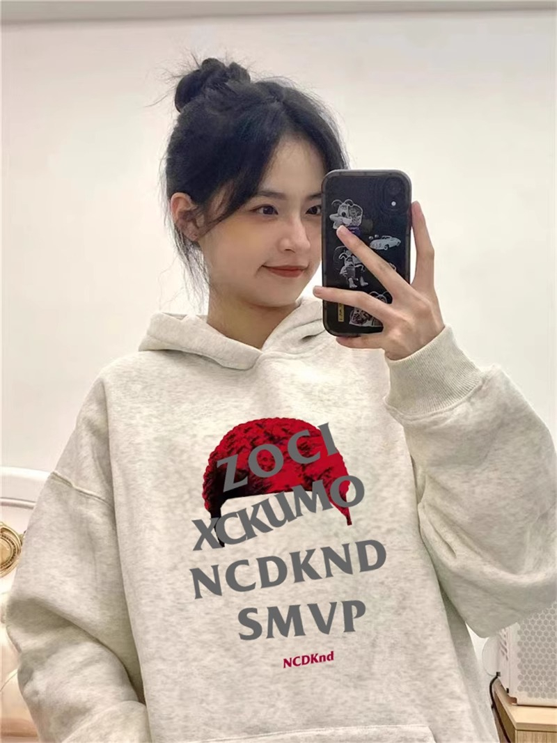 250g plus fleece / hooded sweatshirt for women autumn and winter sweatshirt with fleece