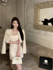 Actual shot ~ Heavy industry diamond-encrusted bright silk high-end noble temperament small fragrant style dress jacket