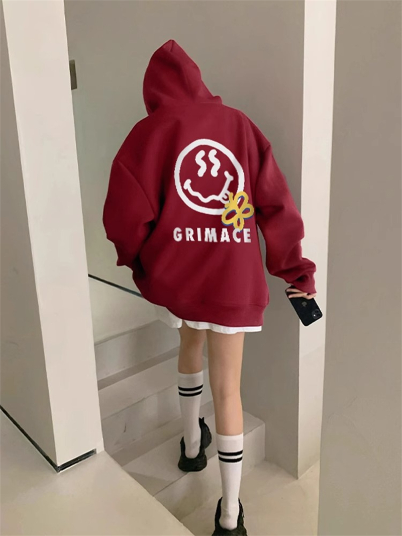 防棉華棉複合牛奶絲300克/銀狐絨400克連帽衛衣女