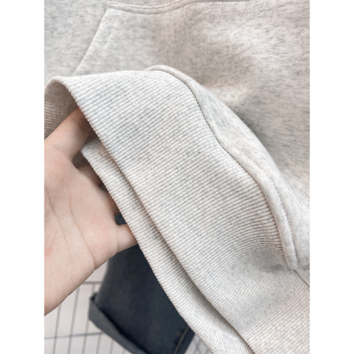 Chinese cotton composite silver fox velvet new autumn and winter hooded sweatshirt for women