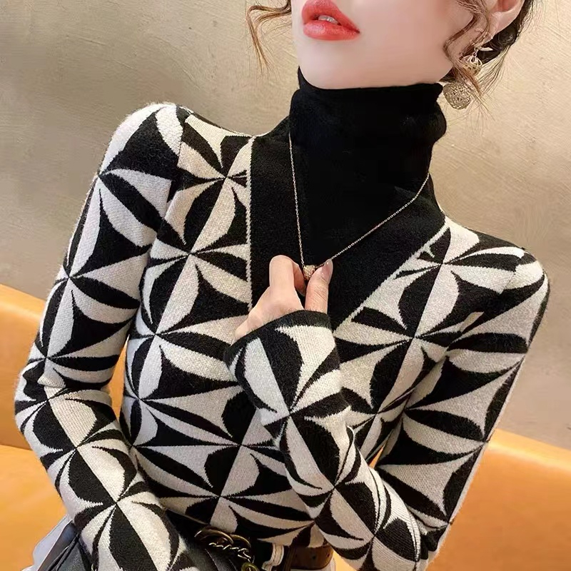 品質高領毛衣女打底衫秋冬洋氣新款洋氣時尚內搭針織衫上衣