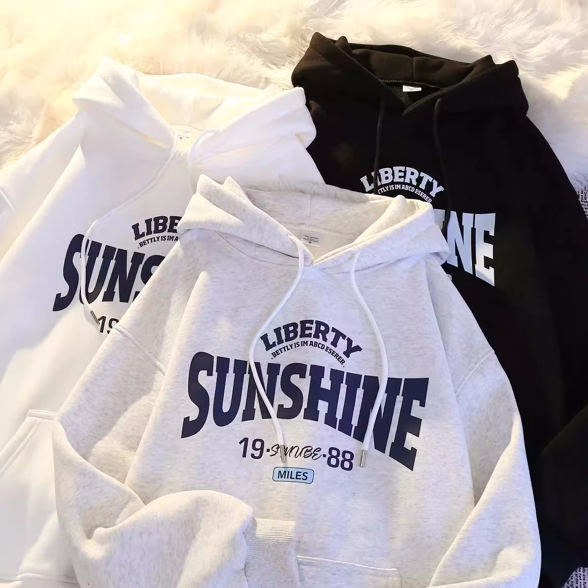 250g plus fleece / hooded sweatshirt for women autumn and winter sweatshirt with fleece
