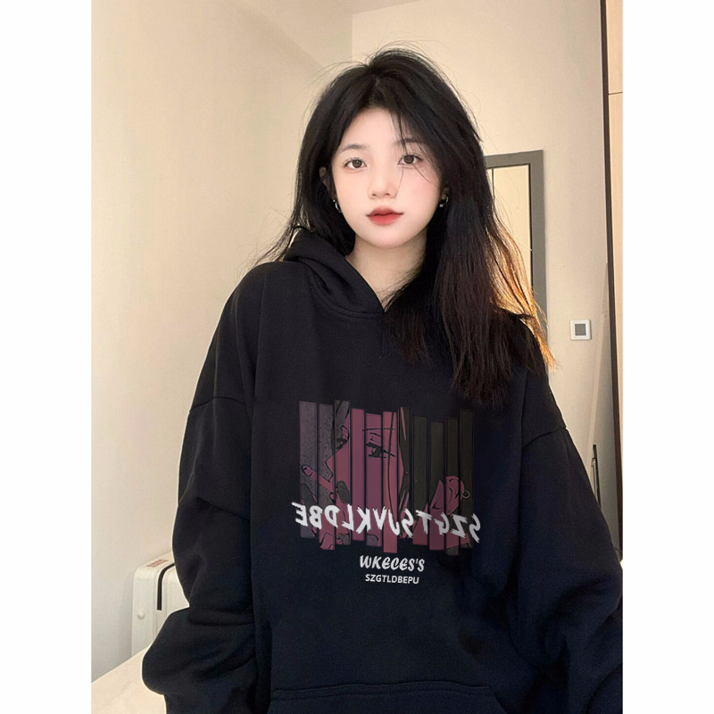 250g plus fleece / hooded sweatshirt for women autumn and winter sweatshirt with fleece