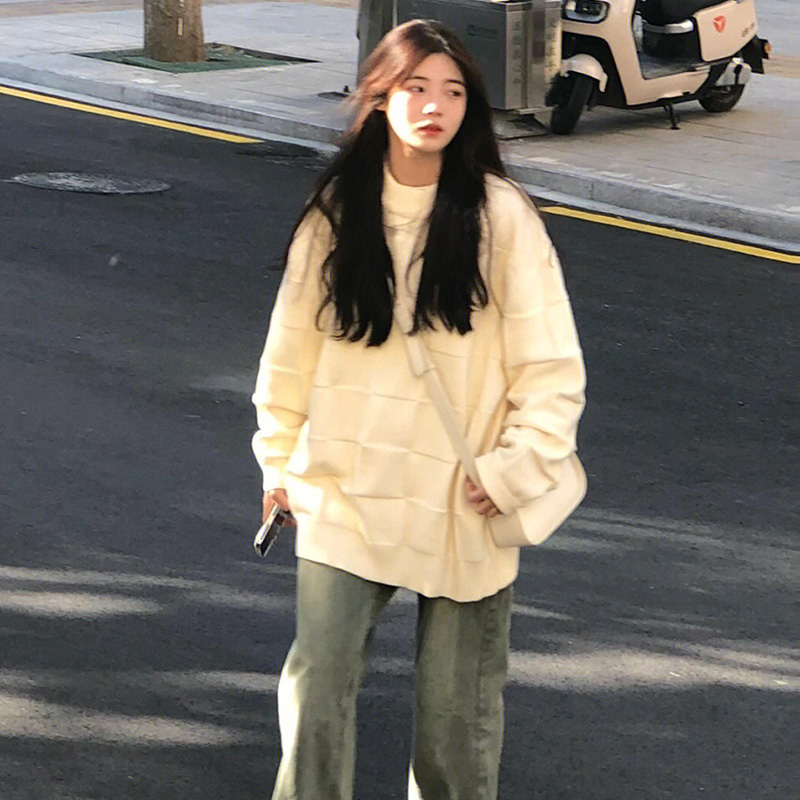 日系港味復古chic毛衣女秋冬季寬鬆慵懶風針織衫溫柔軟糯加厚外套