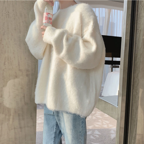 Autumn and winter plus size women's clothing Korean style ins soft and lazy style Japanese style loose feeling street style sweater