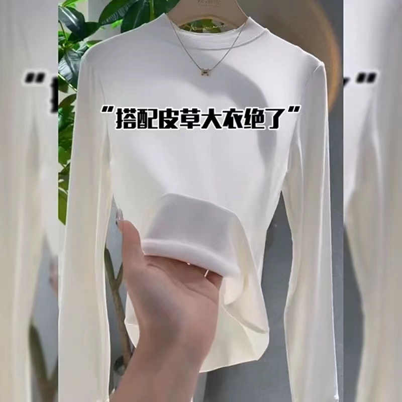 配大衣的內搭上衣白輕奢超好看打底衫女秋冬高級感別致2023歐貨