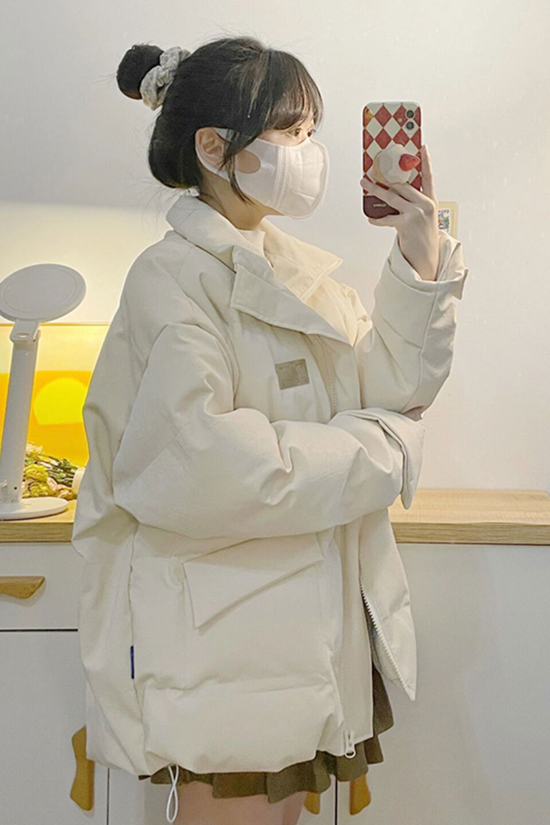 2023 new winter oversize cotton coat for women, Korean version, thickened and warm, student loose cotton jacket, bread coat, cotton coat