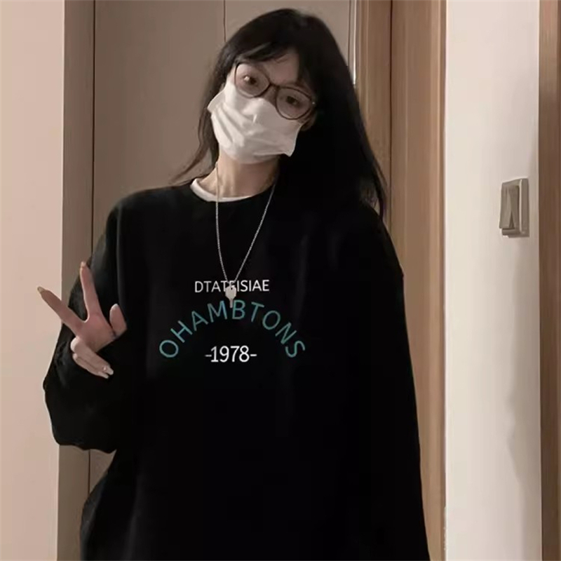 防棉華棉複合牛奶絲300克/銀狐絨400克圓領衛衣女