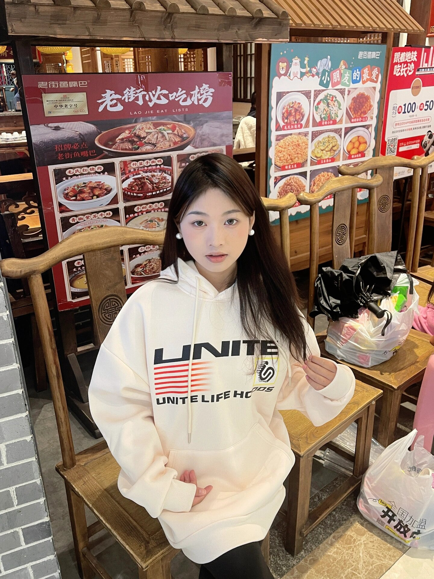 防棉華棉複合牛奶絲300克/銀狐絨400克連帽衛衣女