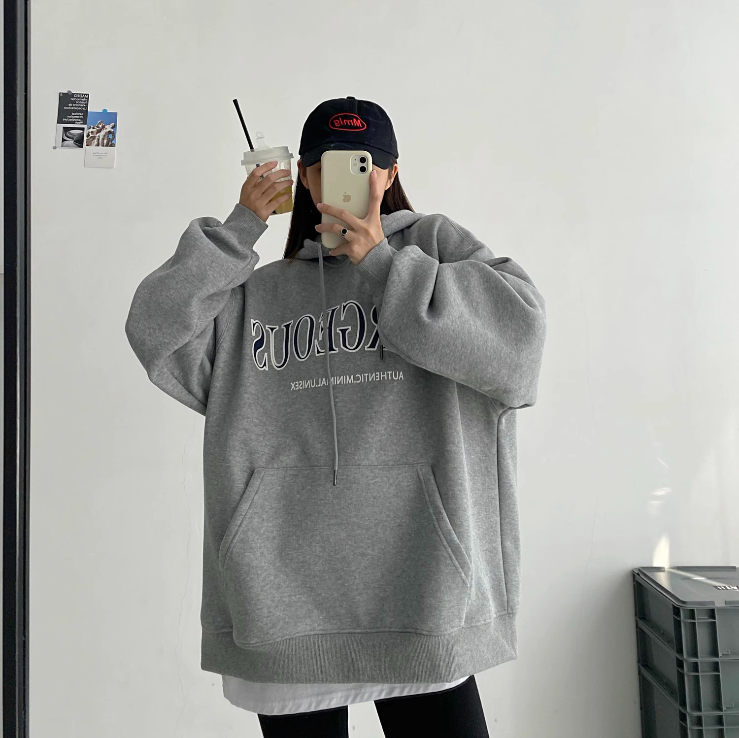 加絨250g / 大衛衣連帽秋冬款衛衣女加絨