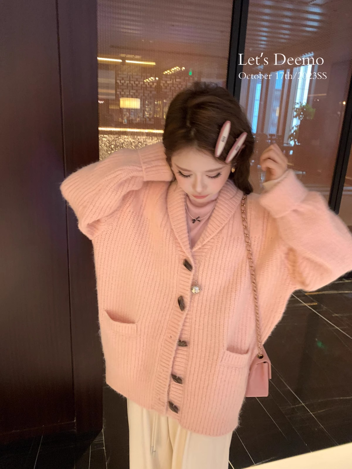 綿羊絨質量韓版氛圍感十足設計感小眾2023毛衣女