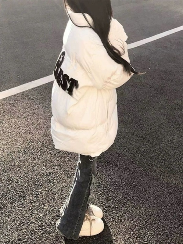 Fufu's cotton padded clothes for women, niche design, winter bread clothes, Korean version, loose, small, Japanese student cotton padded clothes