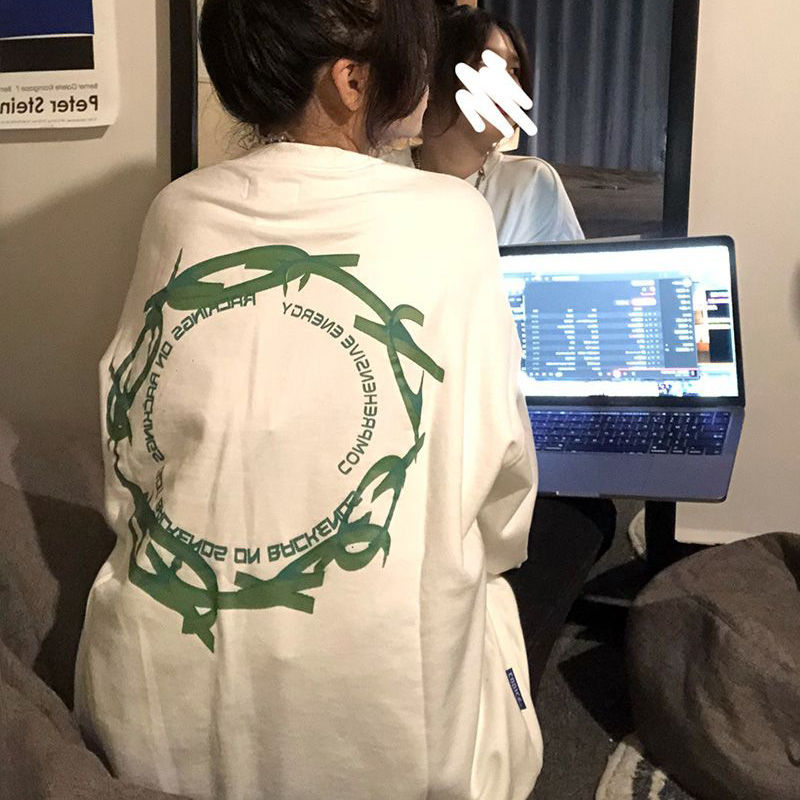 2023新款休閒東大門加絨250g / 大衛衣圓領秋冬款衛衣女加絨