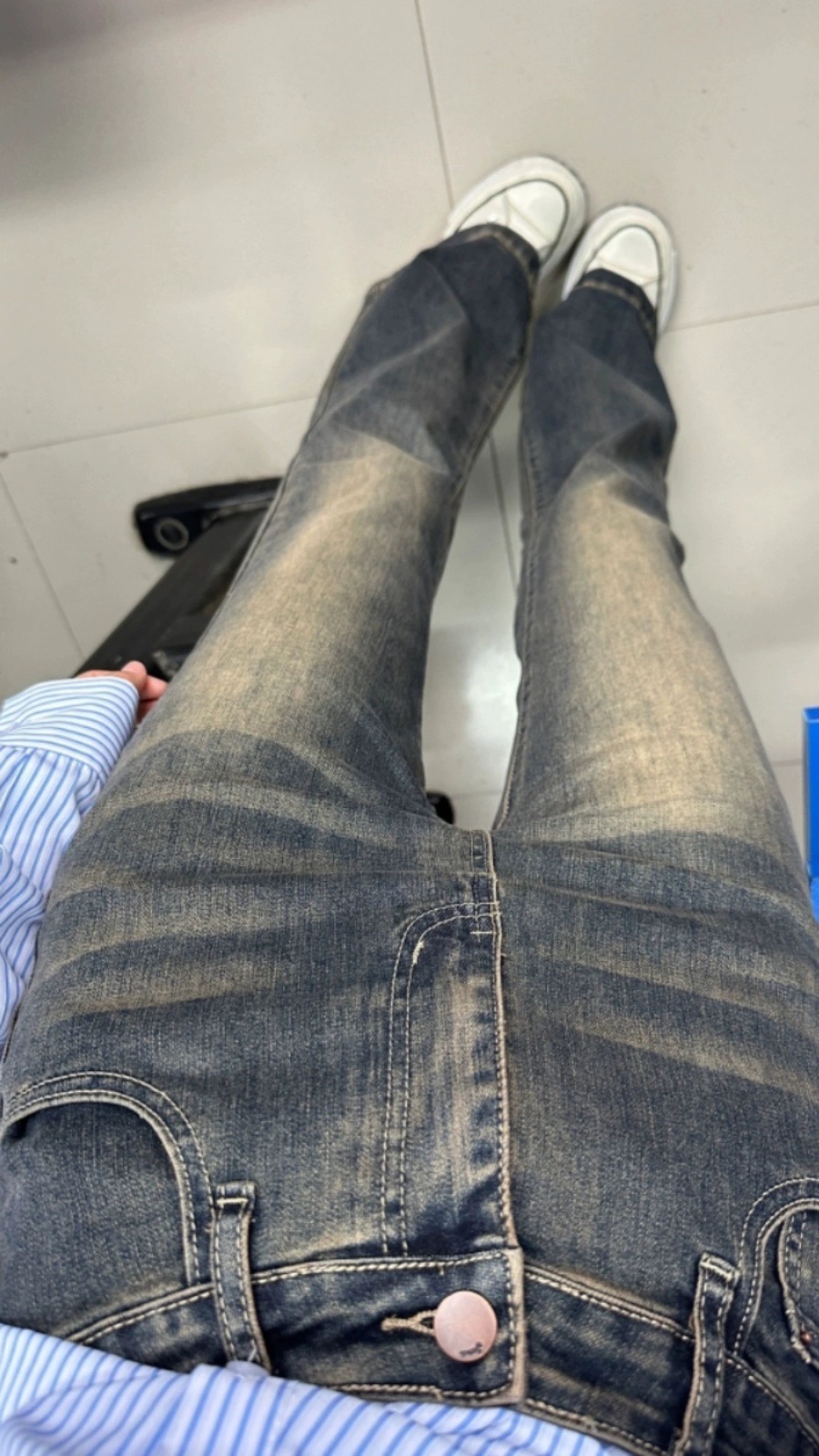 美式復古微喇叭牛仔褲子女秋季2023年新款高腰寬鬆顯瘦馬蹄拖地褲