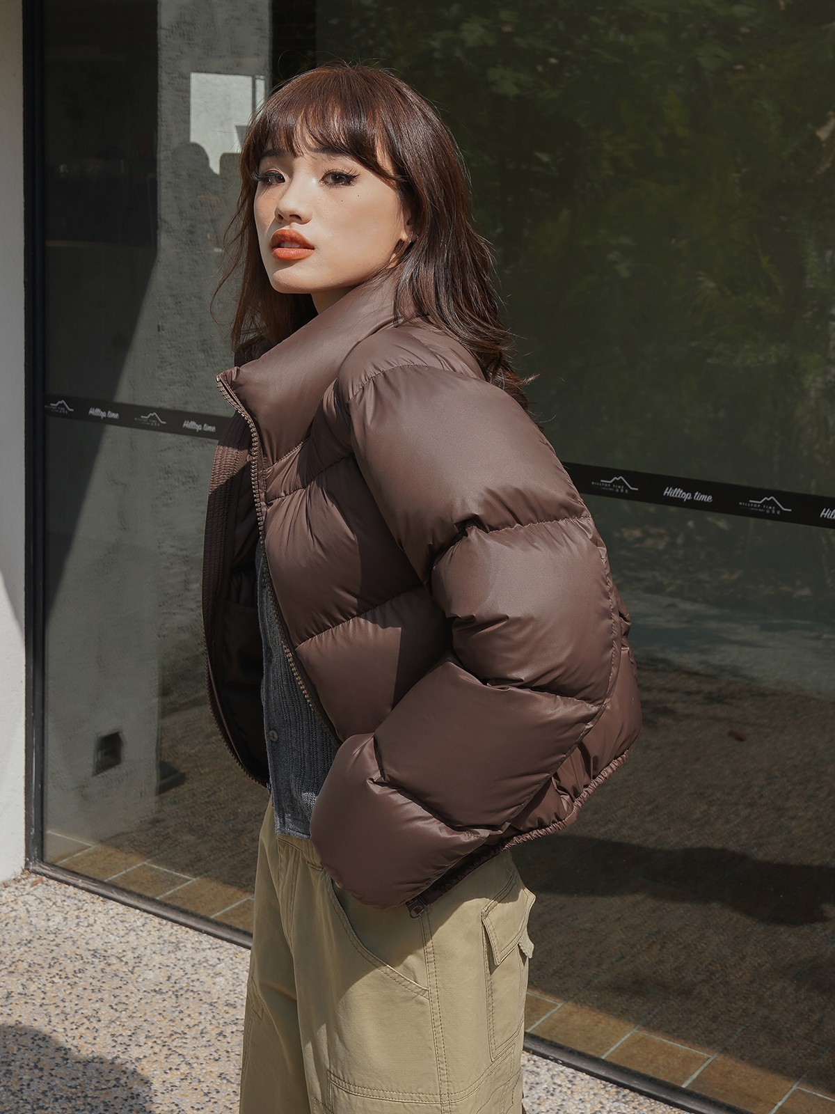 Down cotton-padded jacket for women, winter short, Korean version, thickened cotton-padded jacket, loose, small, cotton-padded jacket, fashionable high-waisted bread coat
