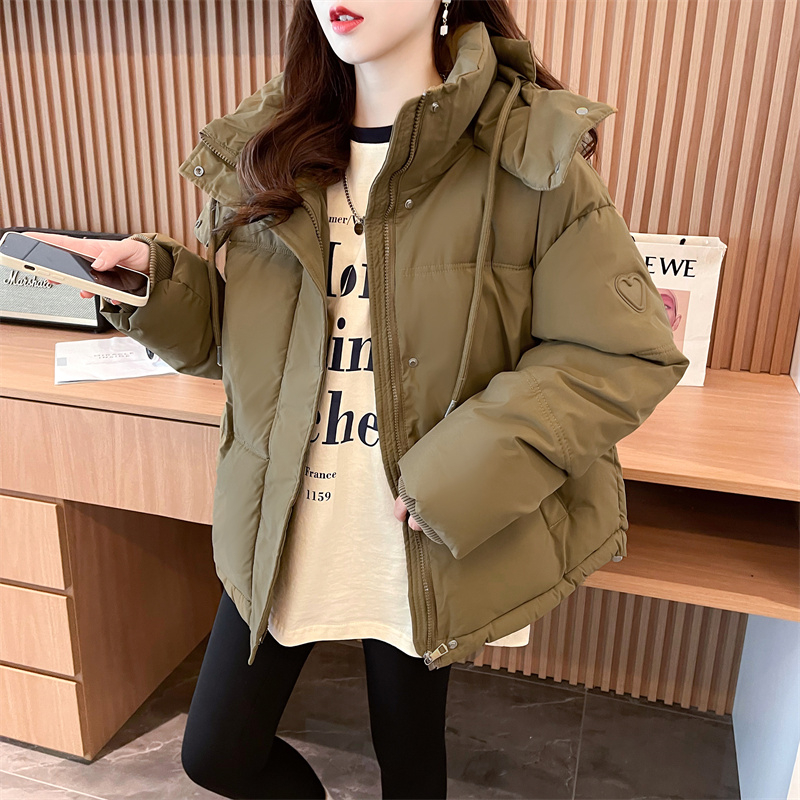 首發實拍新款羽絨棉服女韓版連帽寬鬆網紅ins港風加厚保暖棉衣女