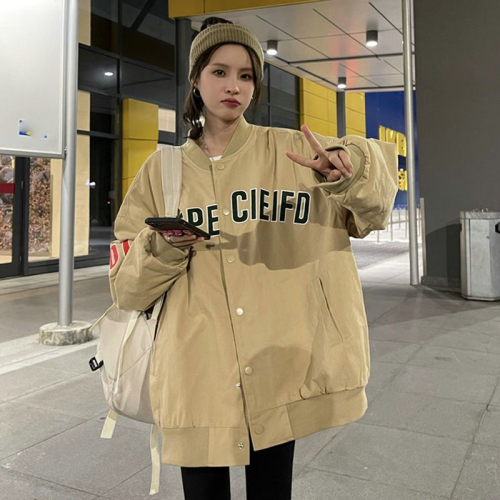 Baseball uniform jacket for women 2024 early spring new vintage college style ins spring and autumn trendy brand jacket casual top