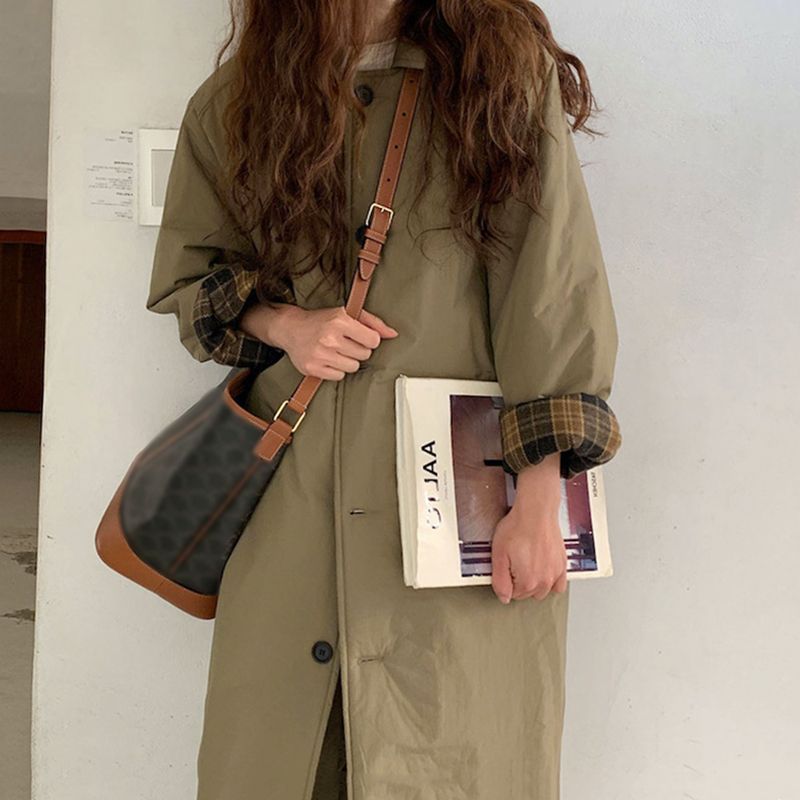 Design niche women's cotton-padded jacket 2023 new small medium-length Korean style quilted cotton-padded jacket winter