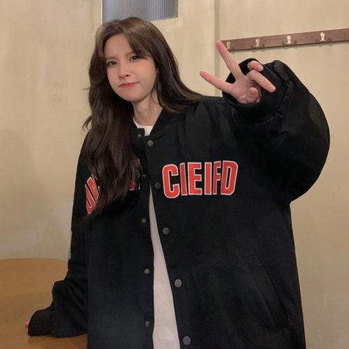 Baseball uniform jacket for women 2024 early spring new vintage college style ins spring and autumn trendy brand jacket casual top