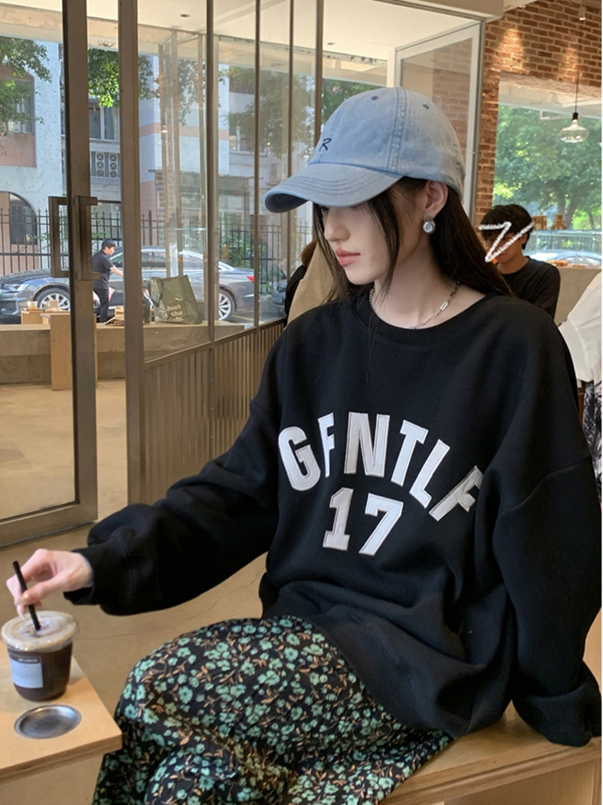 仿棉華棉複合牛奶絲320克銀狐絨420克圓領連帽雙帽寬鬆衛衣