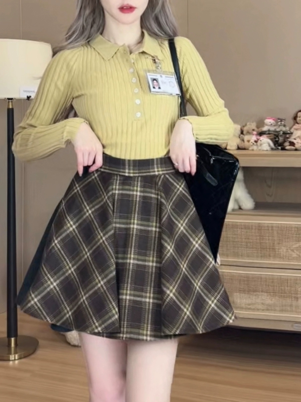 經典美式polo毛衣針織衫女秋丘比特修身甜辣上衣