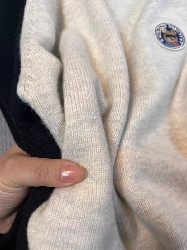 撞色軟糯套頭毛衣女秋冬慵懶寬鬆韓系chic別致內搭打底針織衫上衣