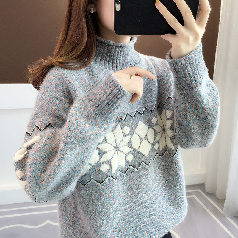 雪尼爾加厚毛衣女裝針織衫上衣