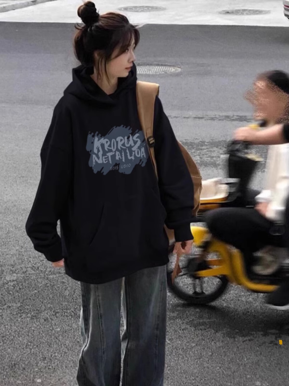 防棉華棉複合牛奶絲300克/銀狐絨400克連帽衛衣女