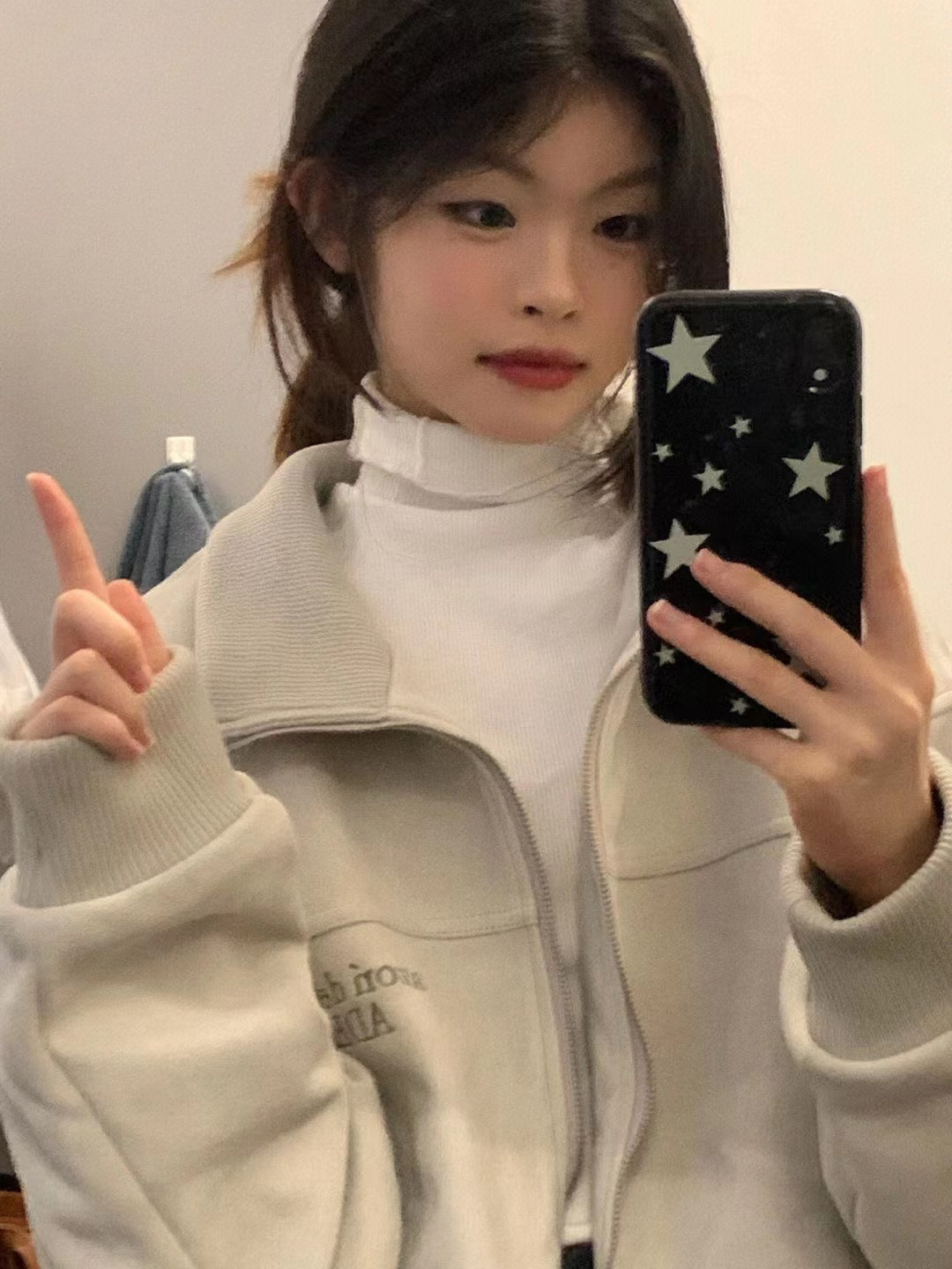 符合奧粒絨美式復古飛行棒球服外套女寬鬆設計感小眾夾克上衣