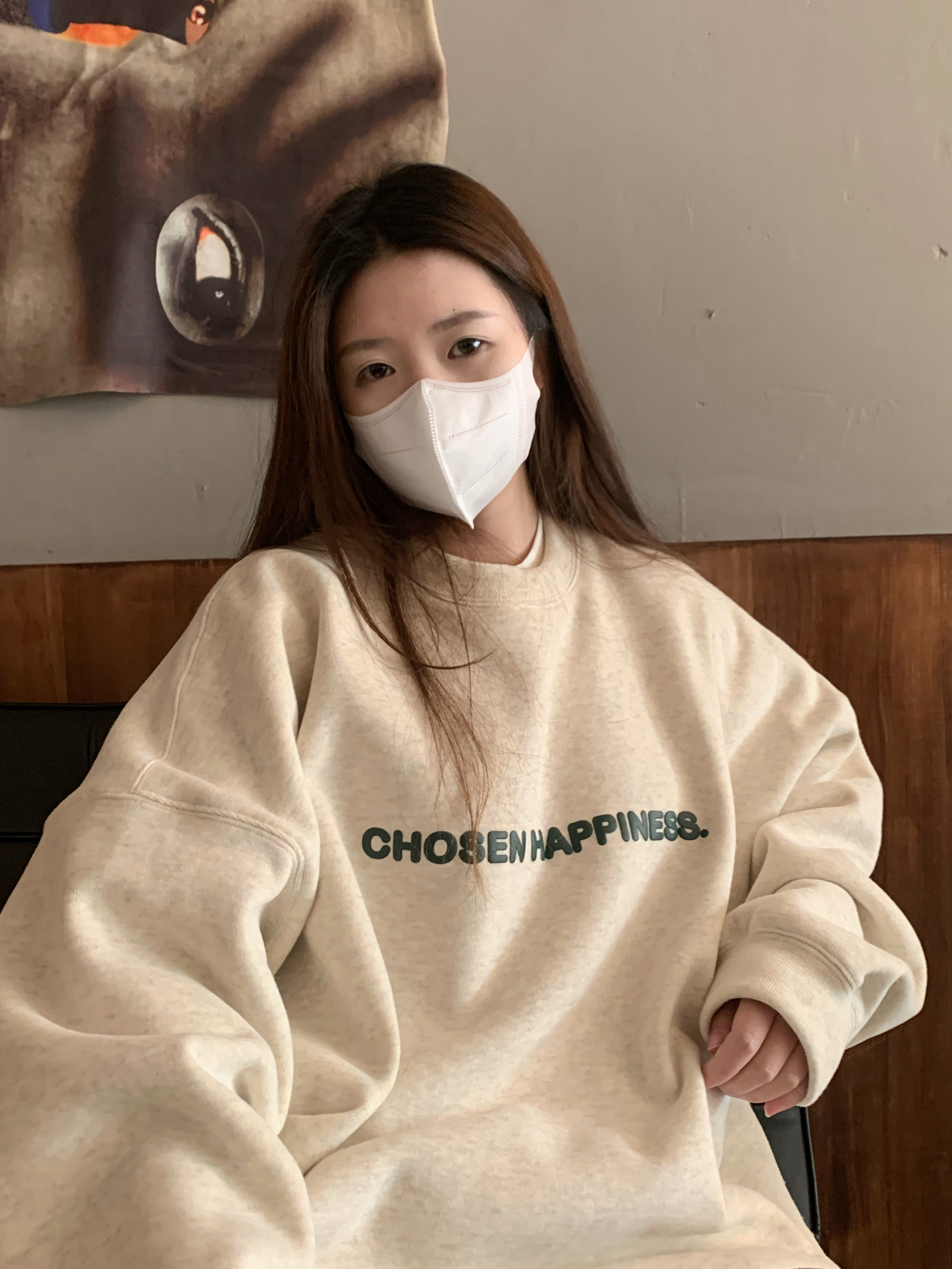 2023新款華棉複合薄款310克/加絨410克 秋冬裝衛衣女印花寬鬆大碼