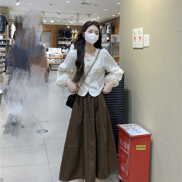 原版面料+做法時尚套裝女秋2023款小眾設計感開衫長袖上衣外套
