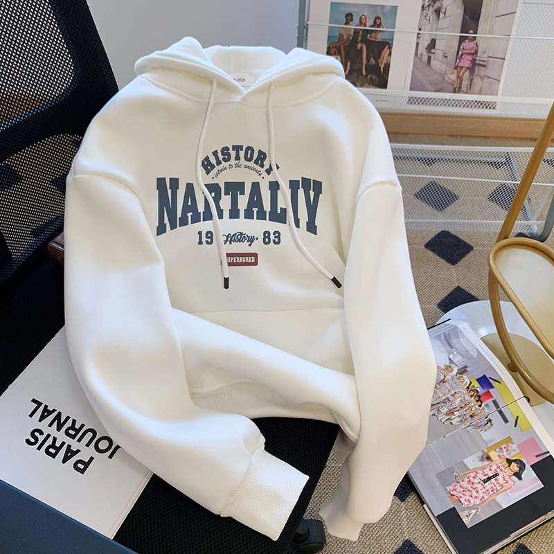 官圖  加絨250g / 大衛衣連帽秋冬款衛衣女加絨