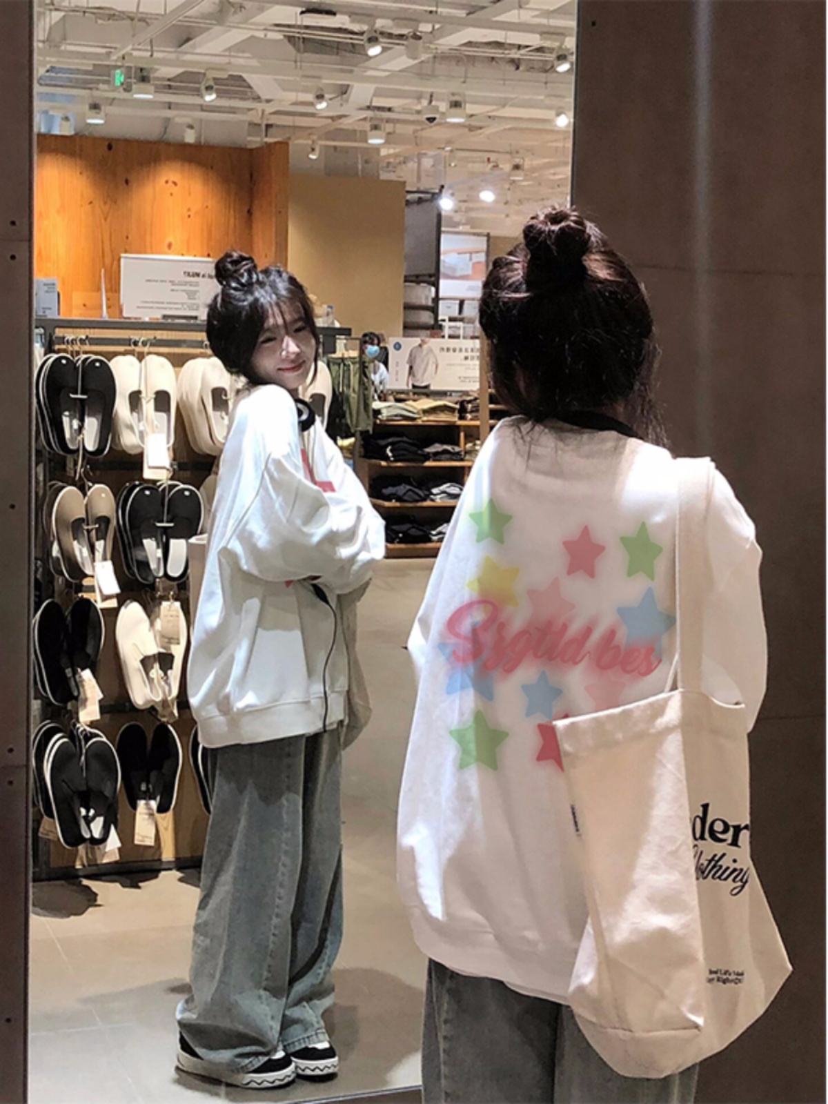 官圖  加絨250g / 大衛衣圓領秋冬款衛衣女加絨
