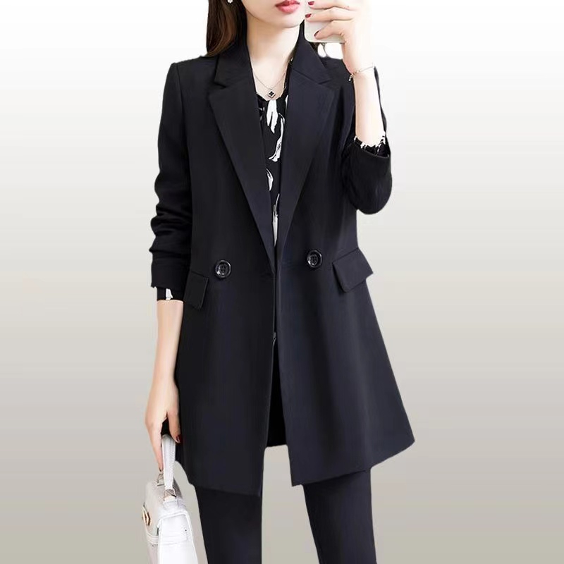 寬鬆休閒黑色上衣小西服女氣質韓版ins春秋外套新款西裝
