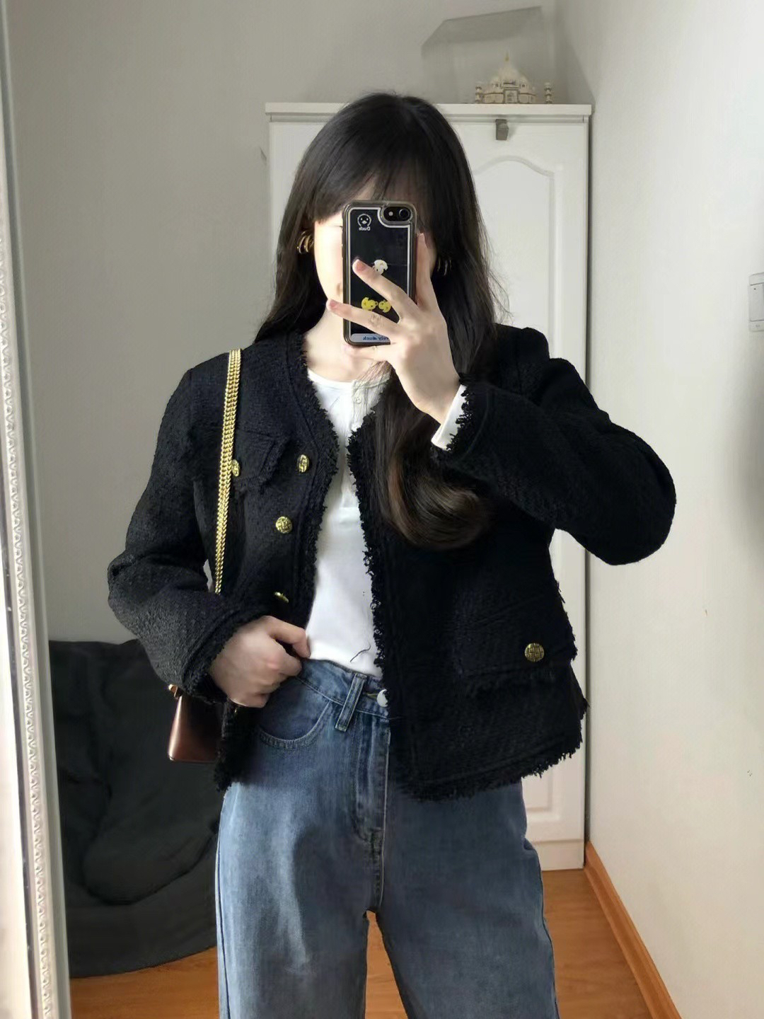 粗花呢短外套女裝秋冬新款修身顯瘦法式小眾小香風高級感氣質上衣