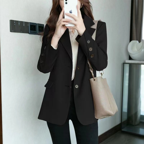 Internet celebrity small blazer women's 2023 new temperament foreign style loose Korean style women's casual suit
