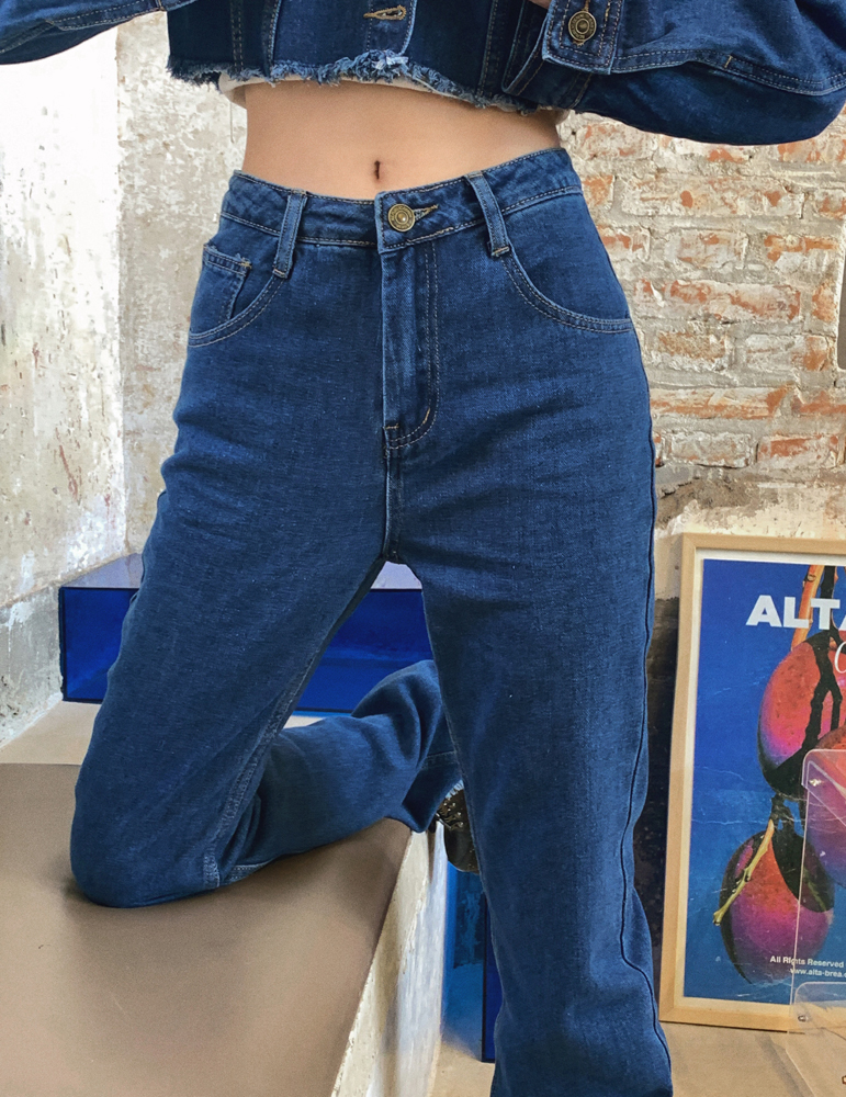 Real shot of 2023 autumn and winter new denim jacket/jeans optional suit for women Korean style cool and handsome two-piece ins trend