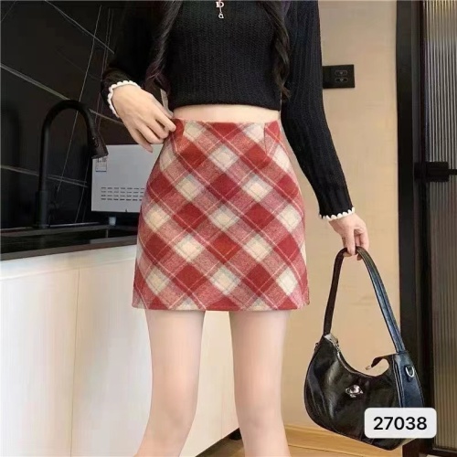 Early autumn cool girl's sweet and salty style women's salty and sweet slimming A-line skirt