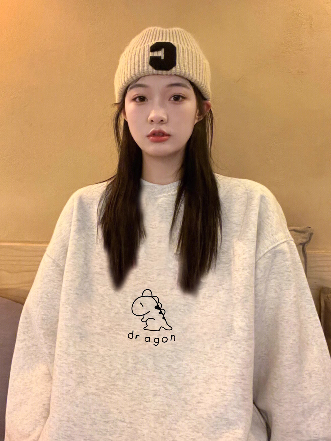 2023新款華棉複合薄款310克/加絨410克 秋冬裝衛衣女印花寬鬆大碼