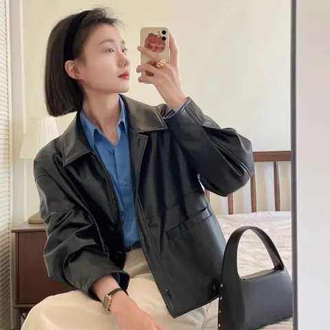 外套女新款港風設計感美式高級小個子