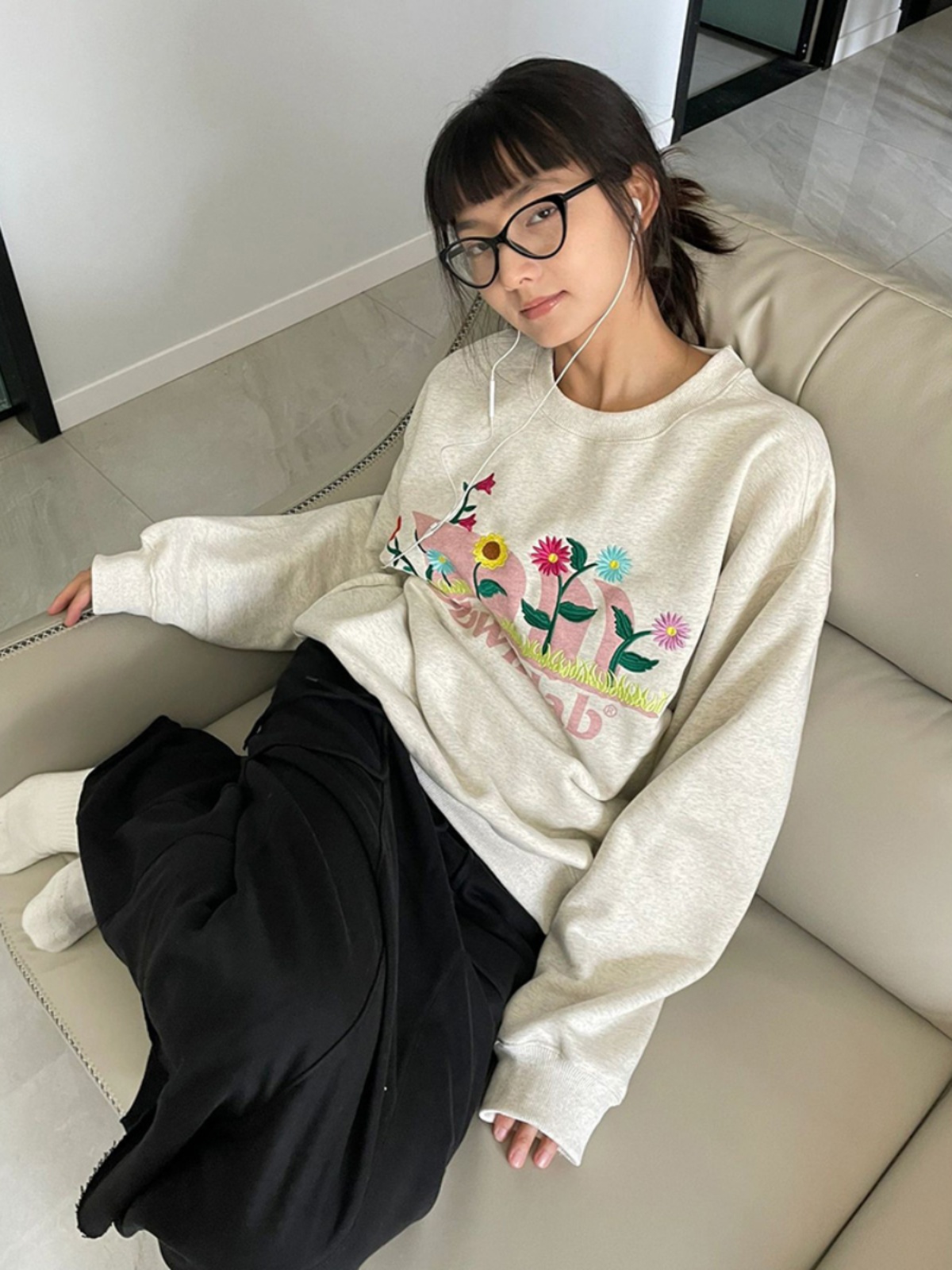 2023新款華棉複合薄款310克/加絨410克 秋冬裝衛衣女印花寬鬆大碼