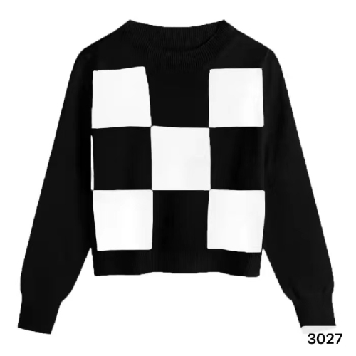 Autumn and winter fashionable inner long-sleeved bottoming sweater tops slim high-waisted short navel-baring sweater for women