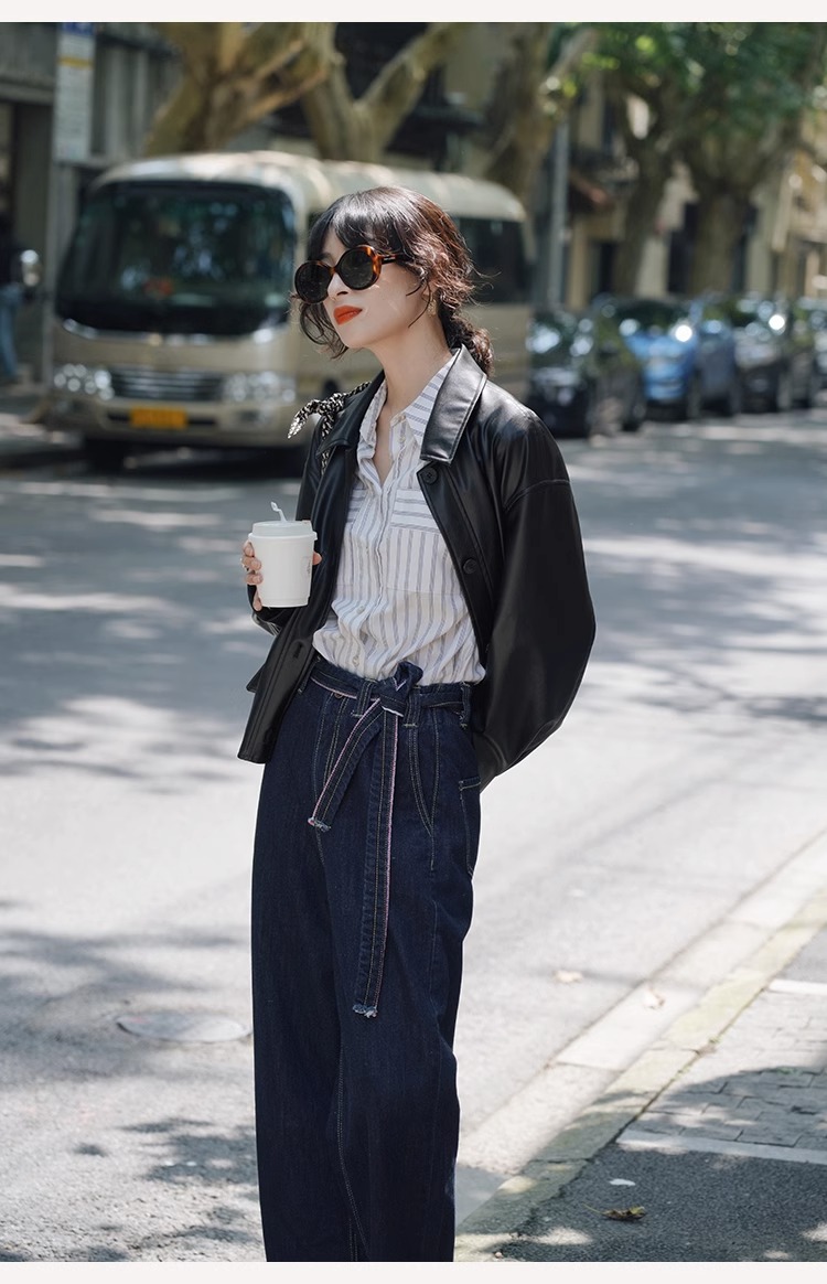 天貓品質外套女新款港風設計感美式高級小個子