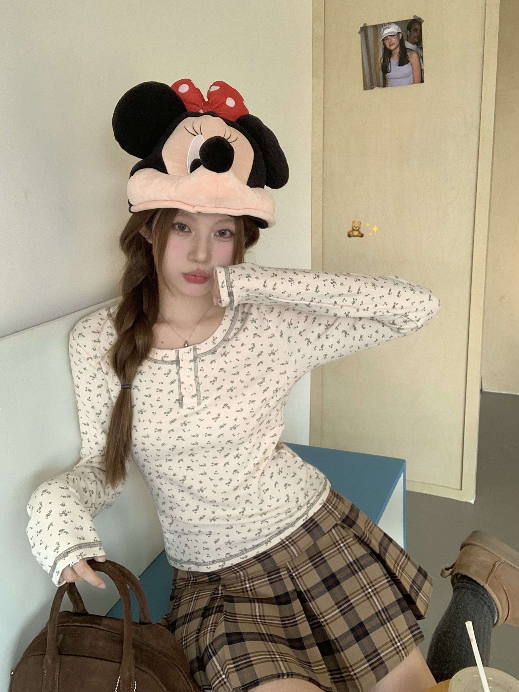 實拍三標齊萬能花花小打底復古碎花T恤甜美上衣