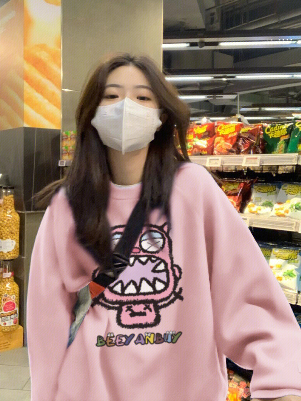 防棉華棉複合牛奶絲300克/銀狐絨400克圓領衛衣女
