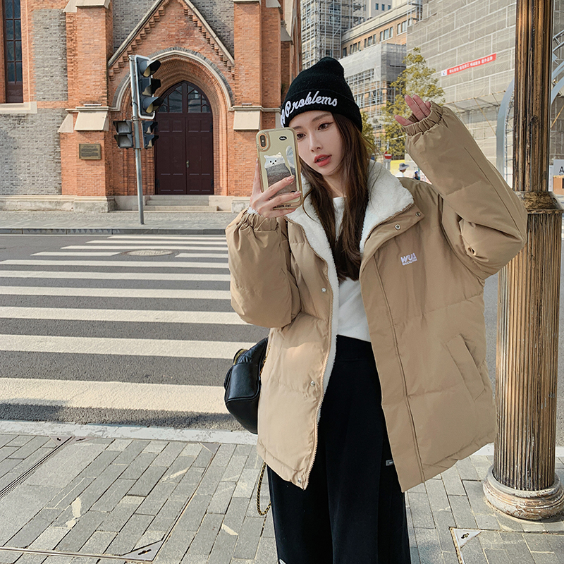 Real shot ~ 2023 plus size women's Korean style double-sided wearable short bread suit for fat mm casual and versatile bread suit
